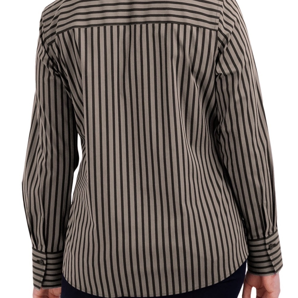 FOXCROFT Mary Stripe Stretch Button Up Shirt Heritage Non-Iron Misses office - Picture 7 of 9